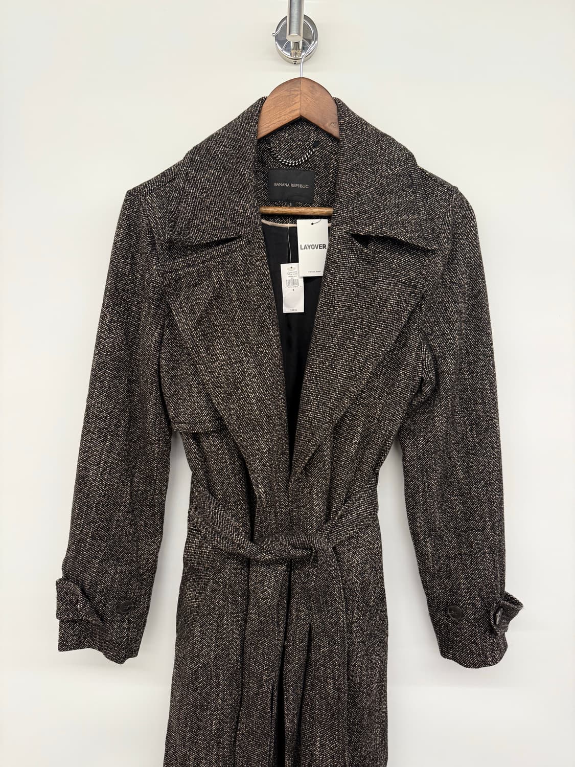 바나나 리퍼블릭 해링본 울코트 상품이미지5