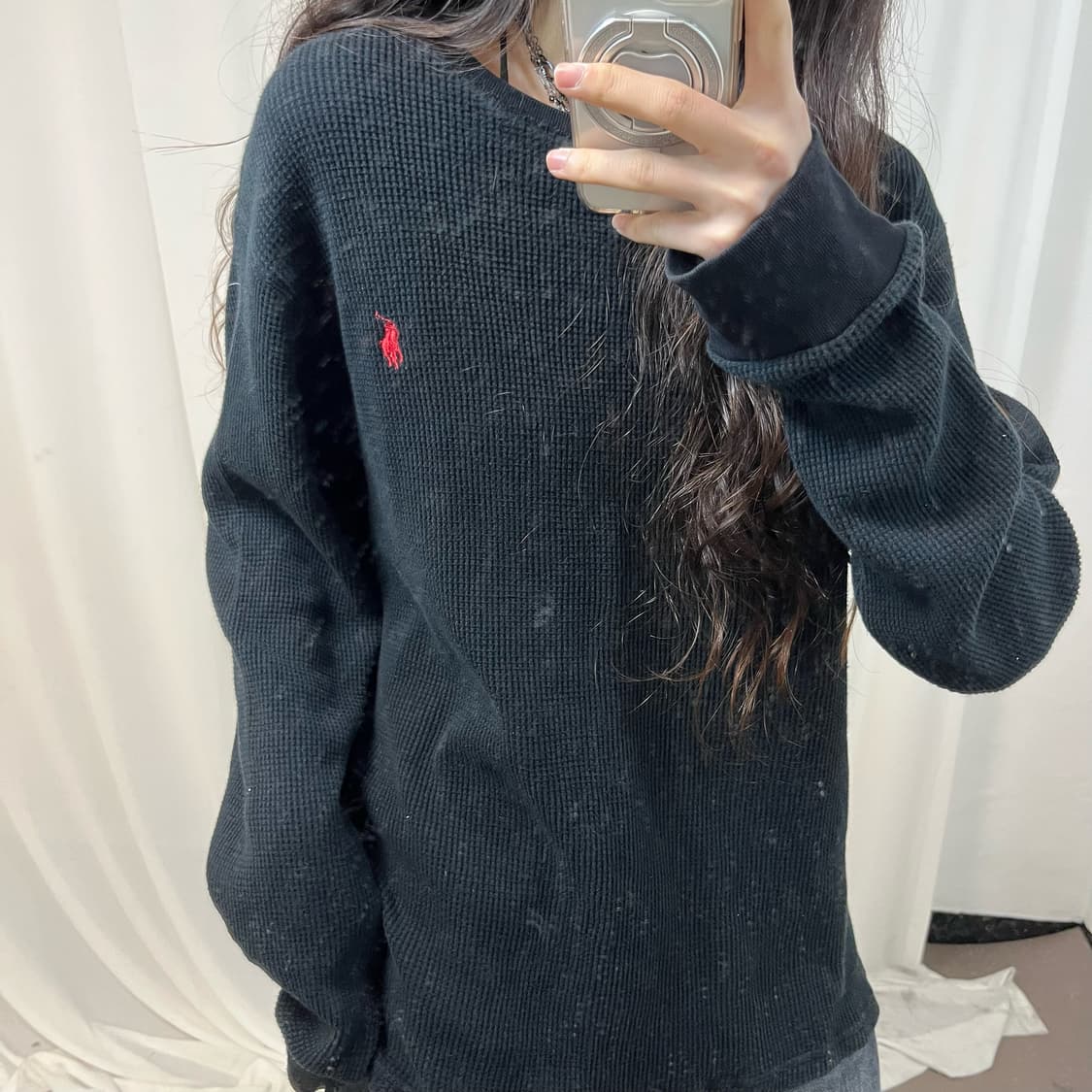 Polo Black Waffle Knit 상품이미지3