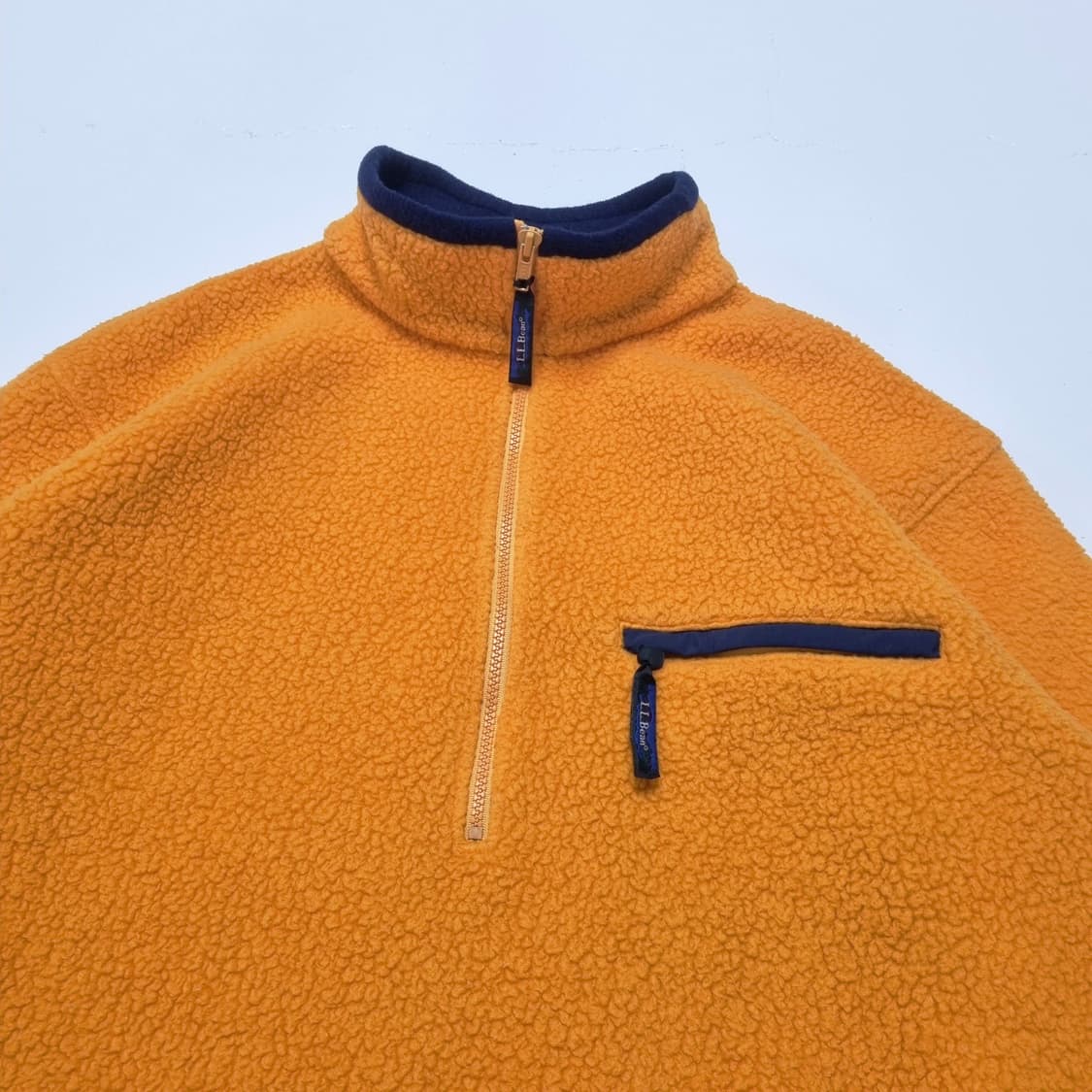 90S 빈티지 LL BEAN 하프집 후리스 - XL  상품이미지5