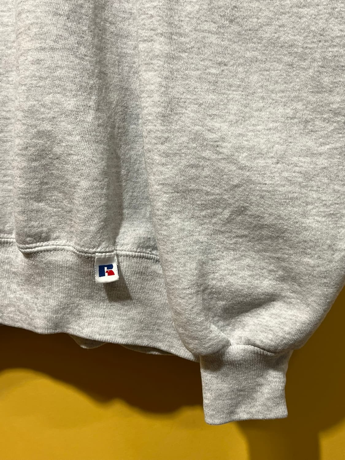 90's [XL] 러셀 애슬레틱 빈티지 맨투맨 그레이 무지 크루넥 스웨트 상품이미지7