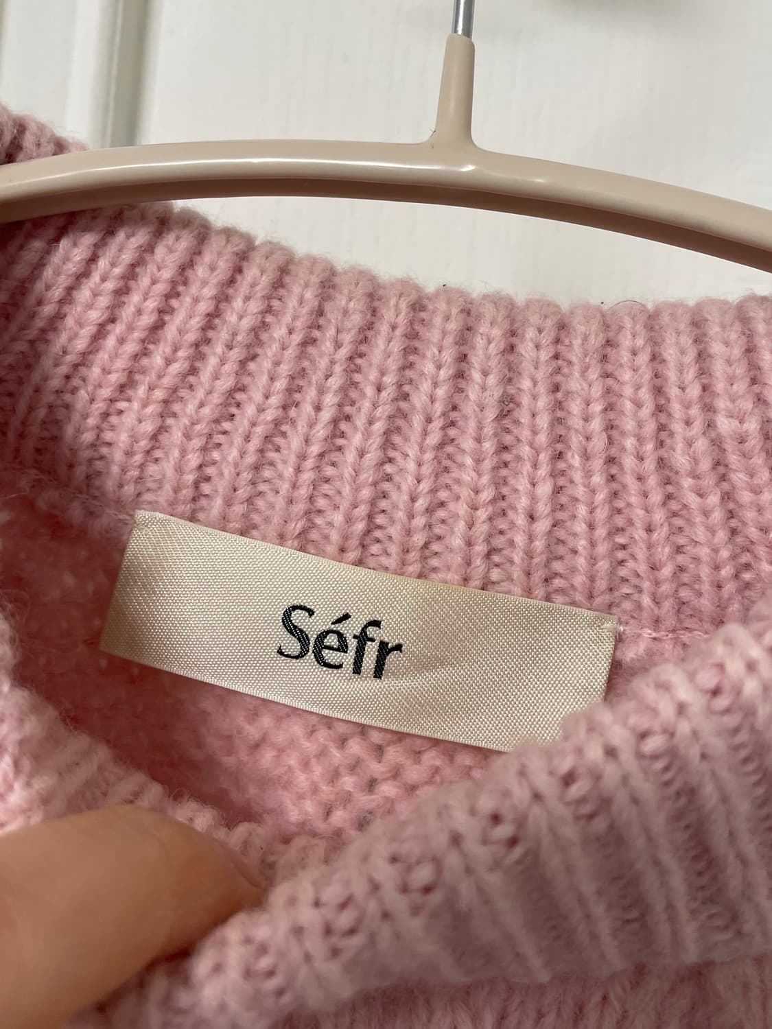 Sefr 세퍼 알란 베이비 알파카 니트 스웨터 L 핑크 상품이미지7