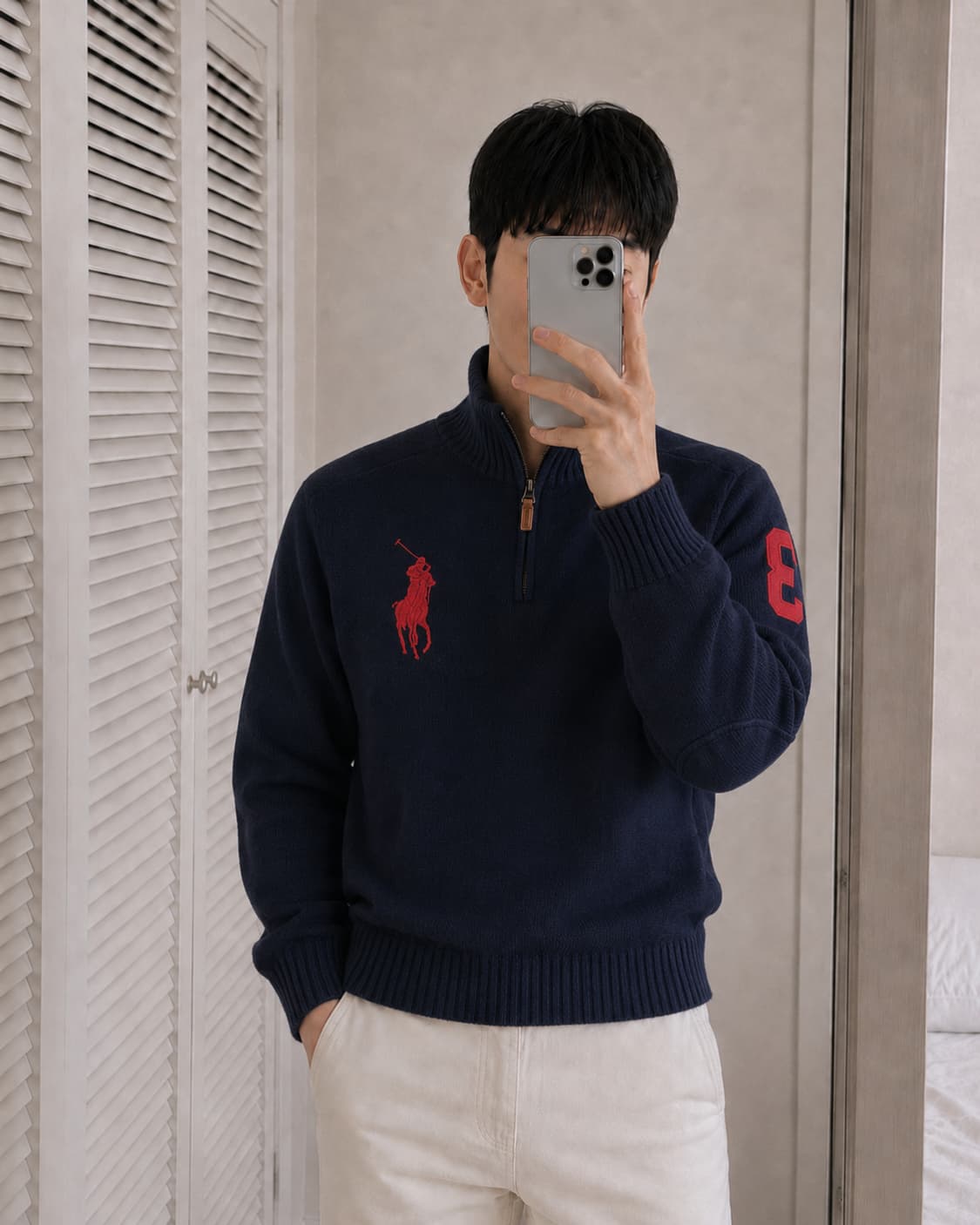 폴로 랄프로렌 빅포니 넘버링 반집업 하프집업 상품이미지5