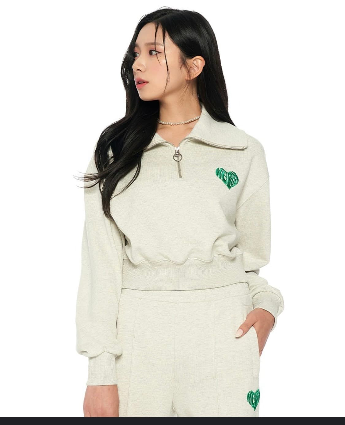 널디 하트 로고 맨투맨 상품이미지1