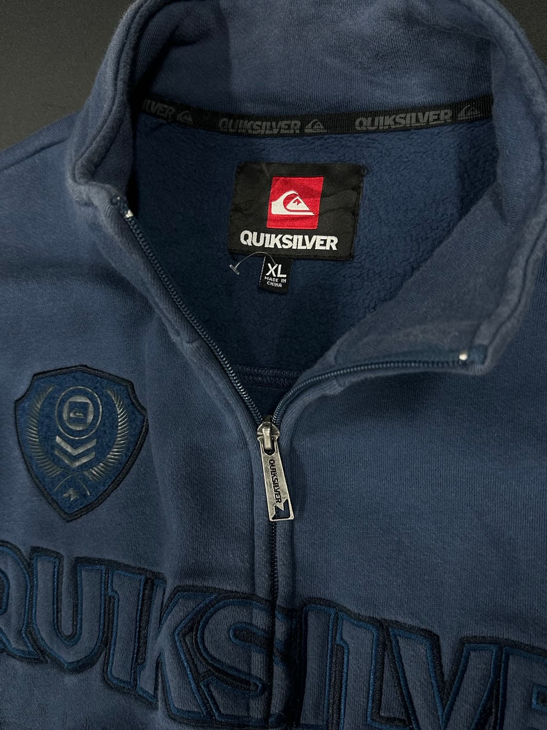 퀵실버 블루 플리스 집업 자켓 상품이미지5