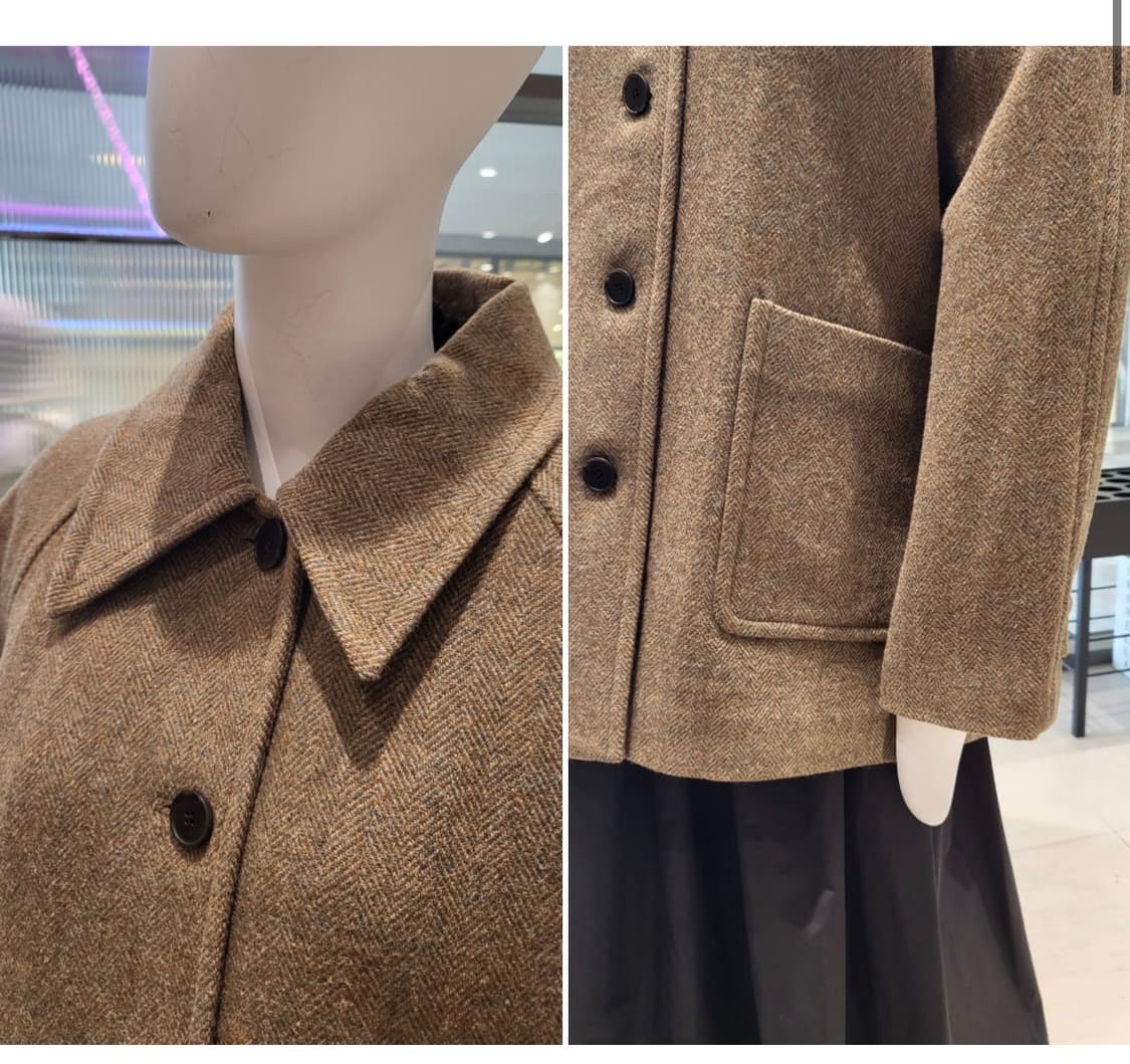 lap 랩 싱글 숏코트 브라운(새상품) 상품이미지2