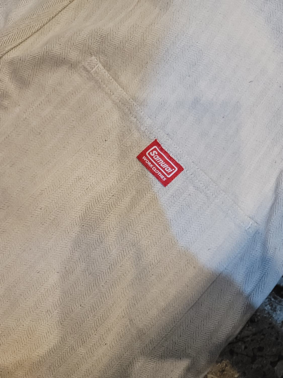 사무라이진 오트밀 헤링본 오버롤 (일본한정판) 상품이미지3