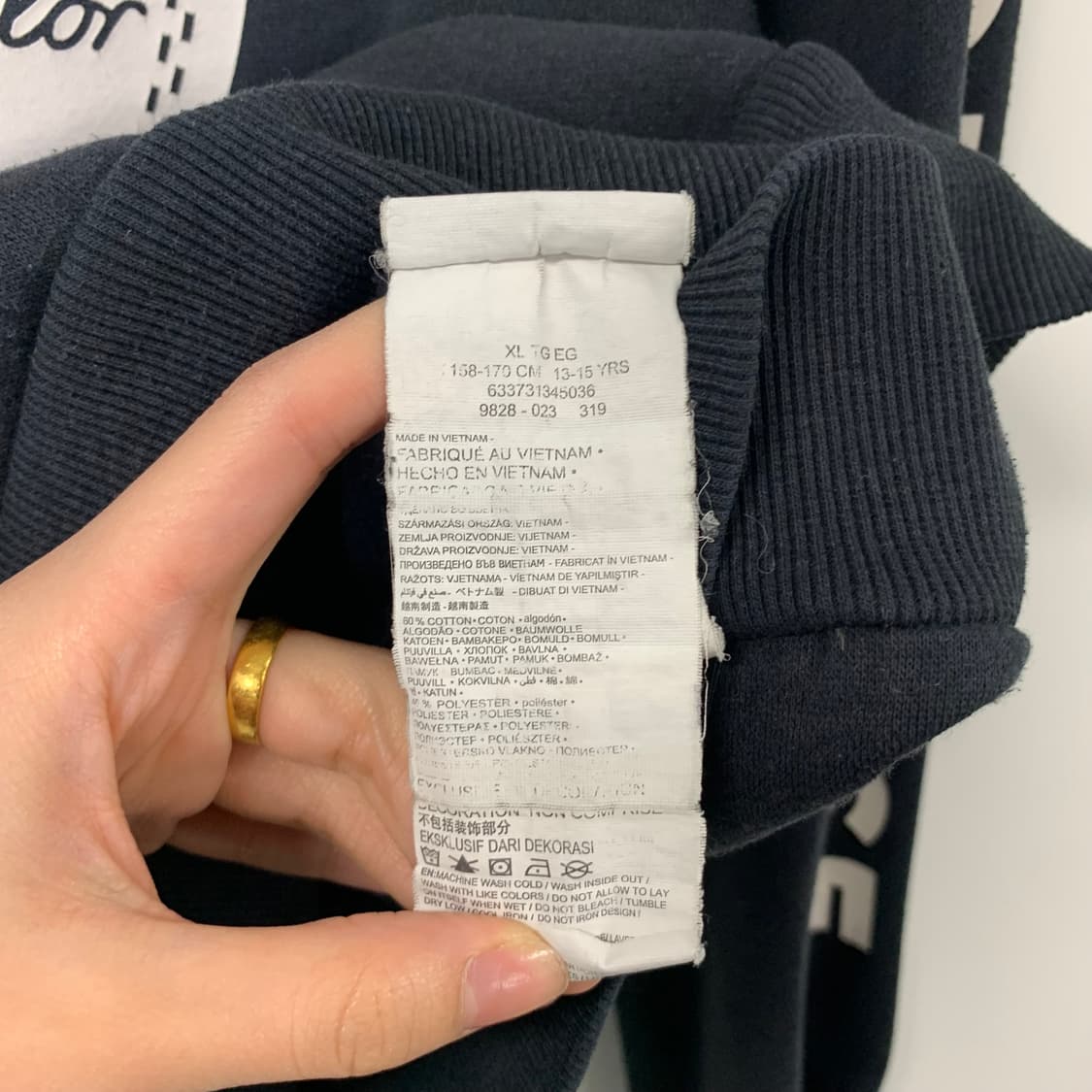 컨버스 y2k 와투케 스타 블랙 후드티 상품이미지6