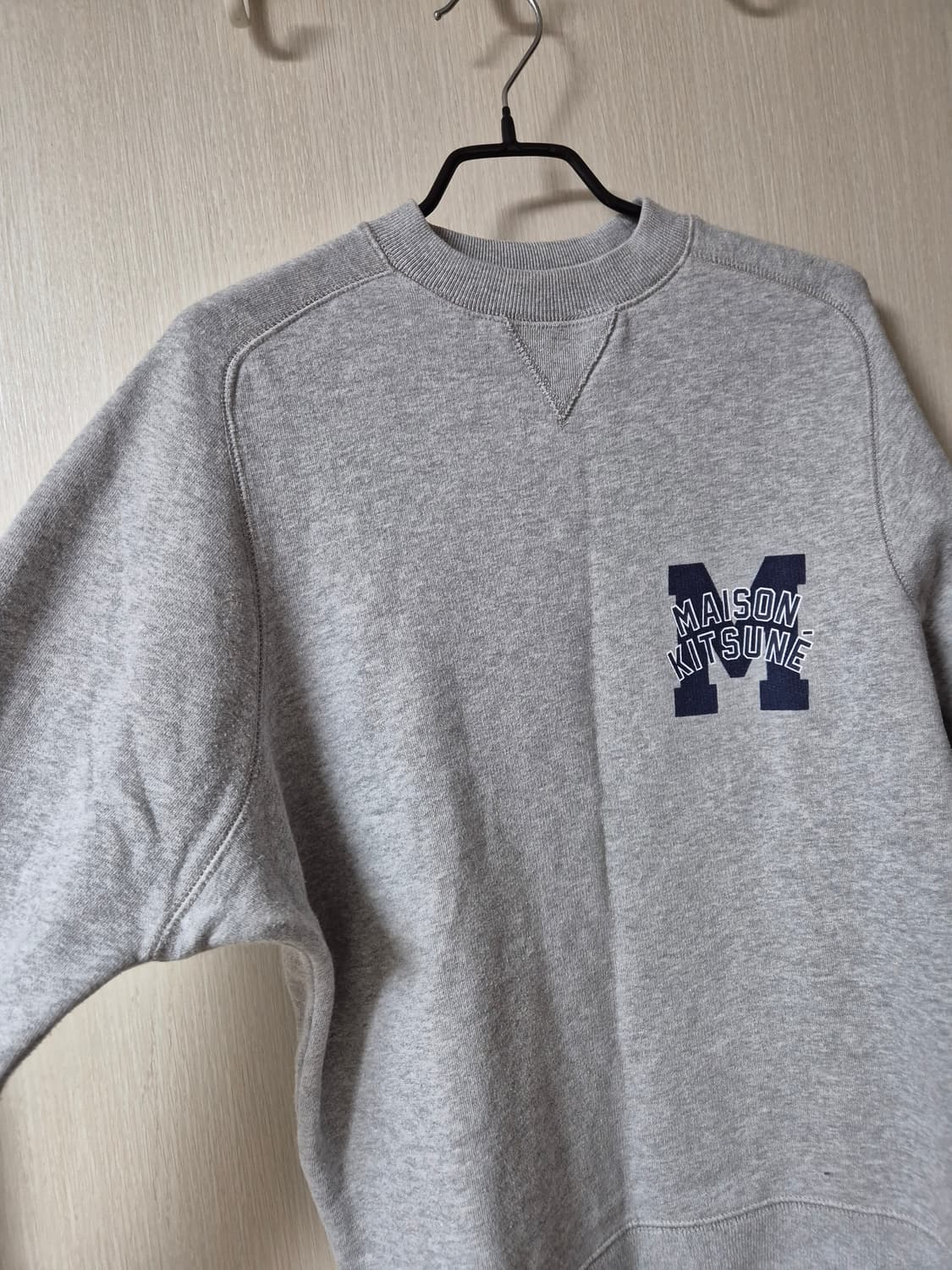 (정품) 메종키츠네 그레이 로고 맨투맨 XS 스웻셔츠 상품이미지2