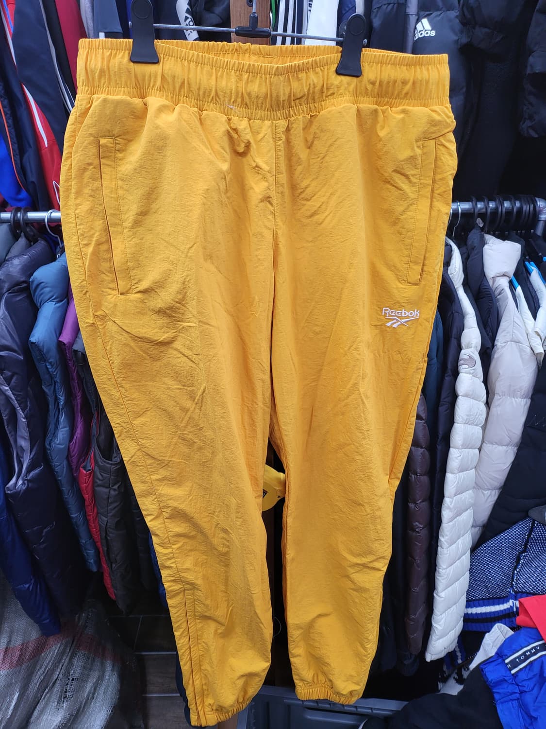 리복 옐로우 바람막이 자켓 하의 셋트 2xl 상품이미지2