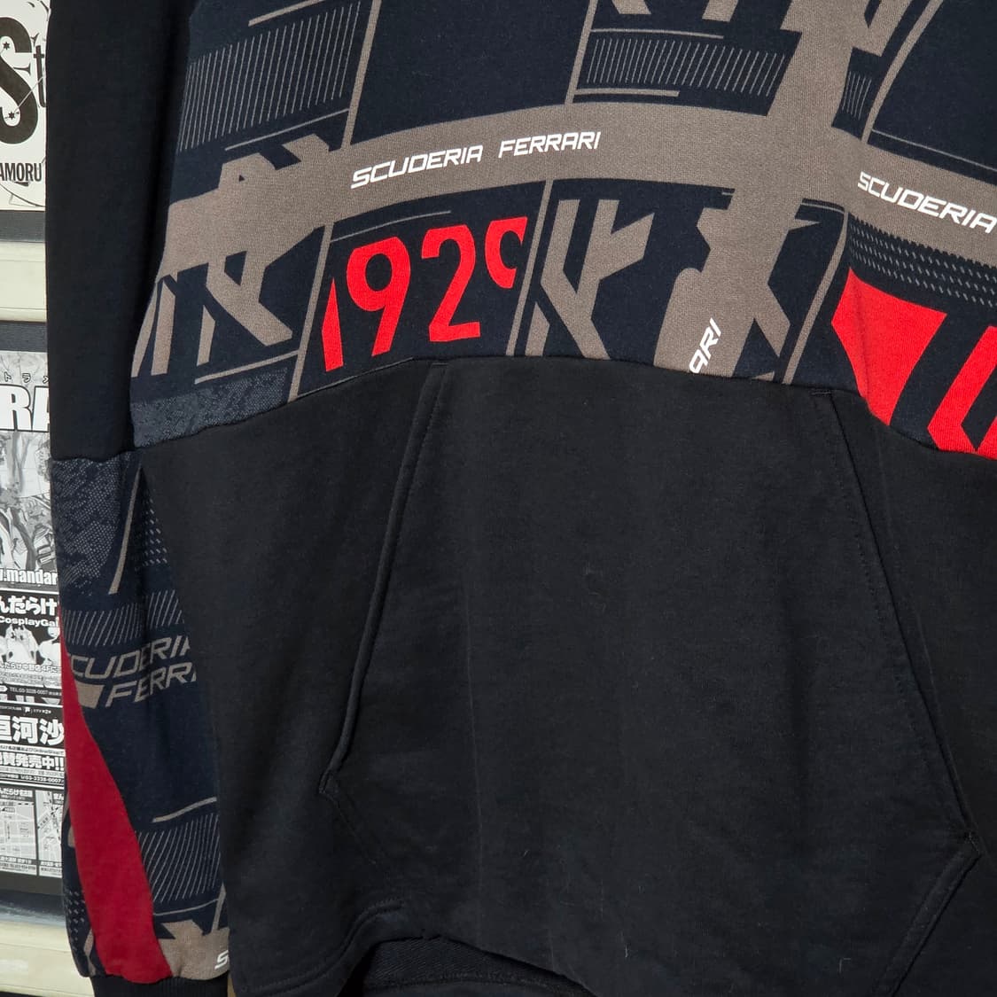 퓨마 페라리 빅 프린팅 레이싱 배색 후드티 상품이미지4