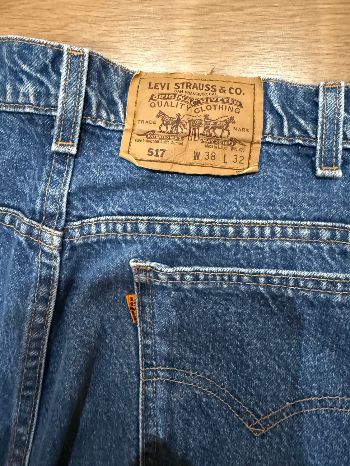 리바이스 90년대 오렌지탭 빈티지 517 실측36 상품이미지3