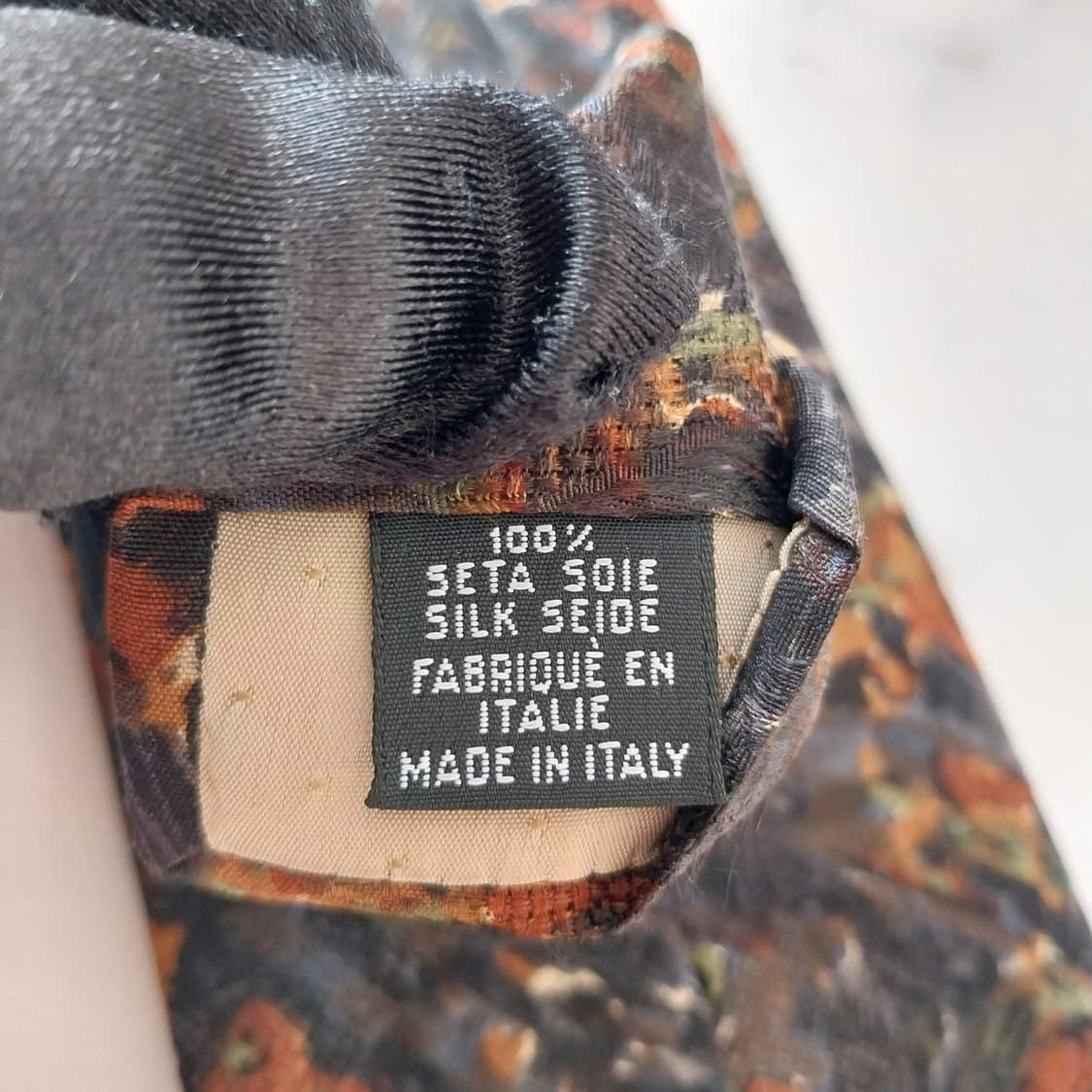 웅가로 실크 아트 플로럴 넥타이 9.5cm A등급 K1317
 상품이미지10