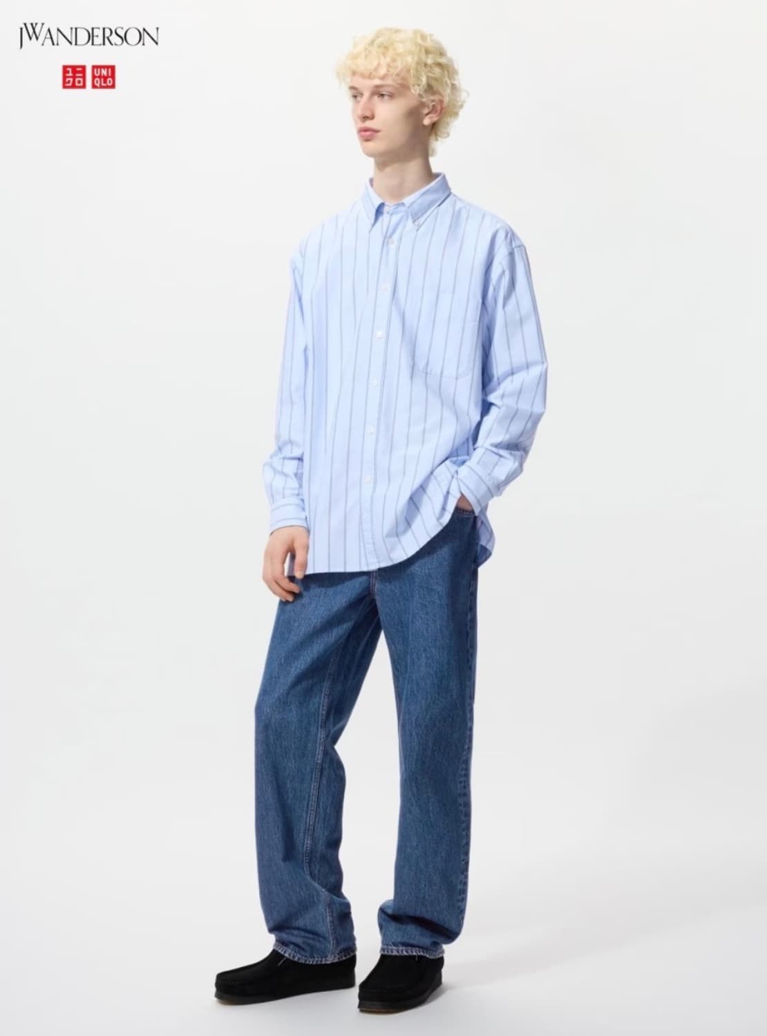 (새제품) 유니클로 jw앤더슨 스트레이트진 64블루 28사이즈 상품이미지2