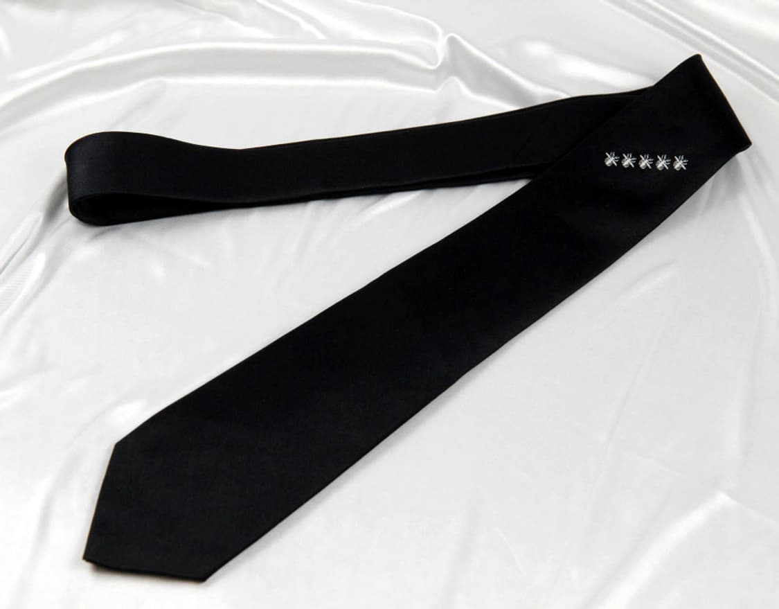 디올 8cm A등급 신형 꿀벌 블랙 남자 명품 넥타이 상품이미지2