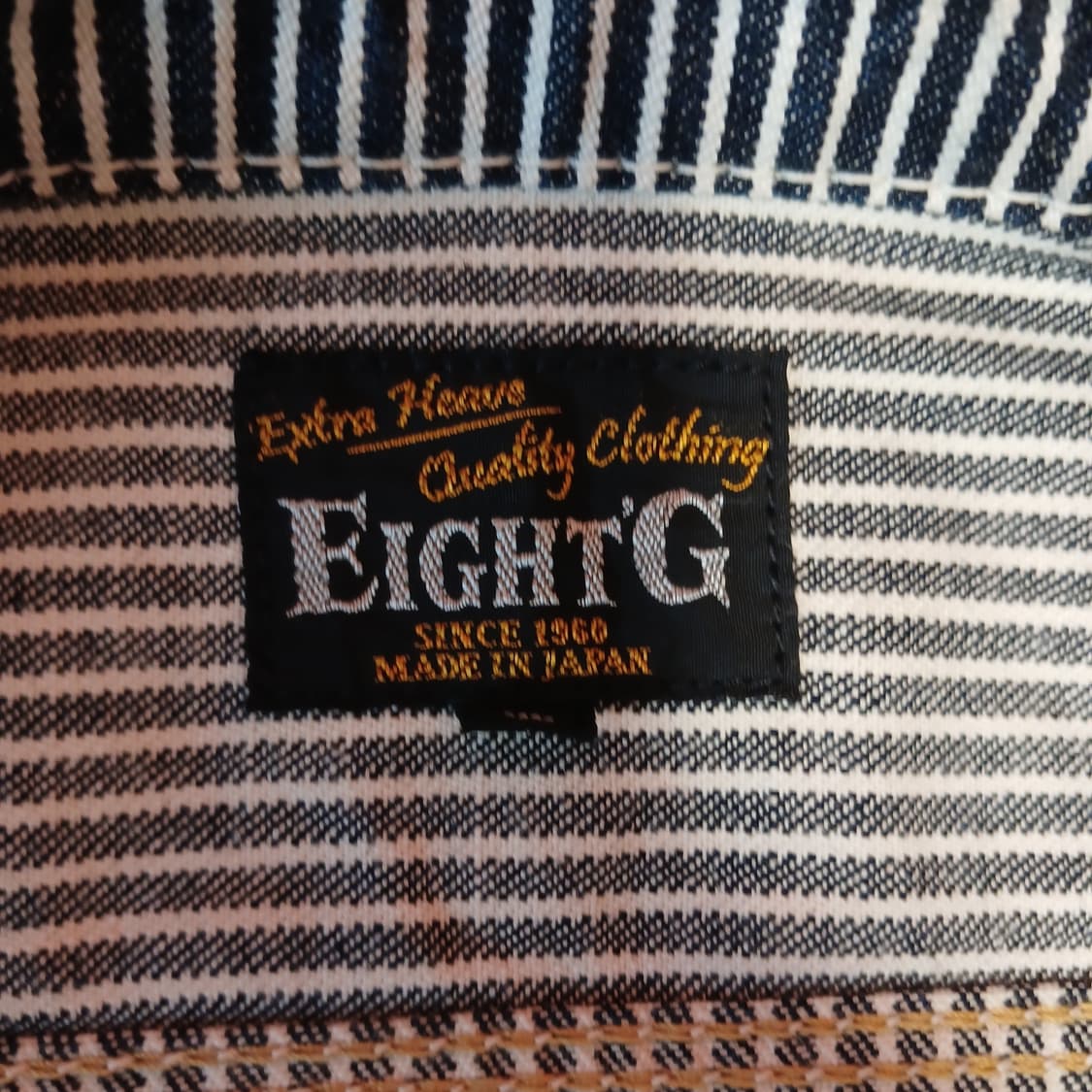 EIGHT-G 히코리 워크 셔츠 Made in Japan 상품이미지5