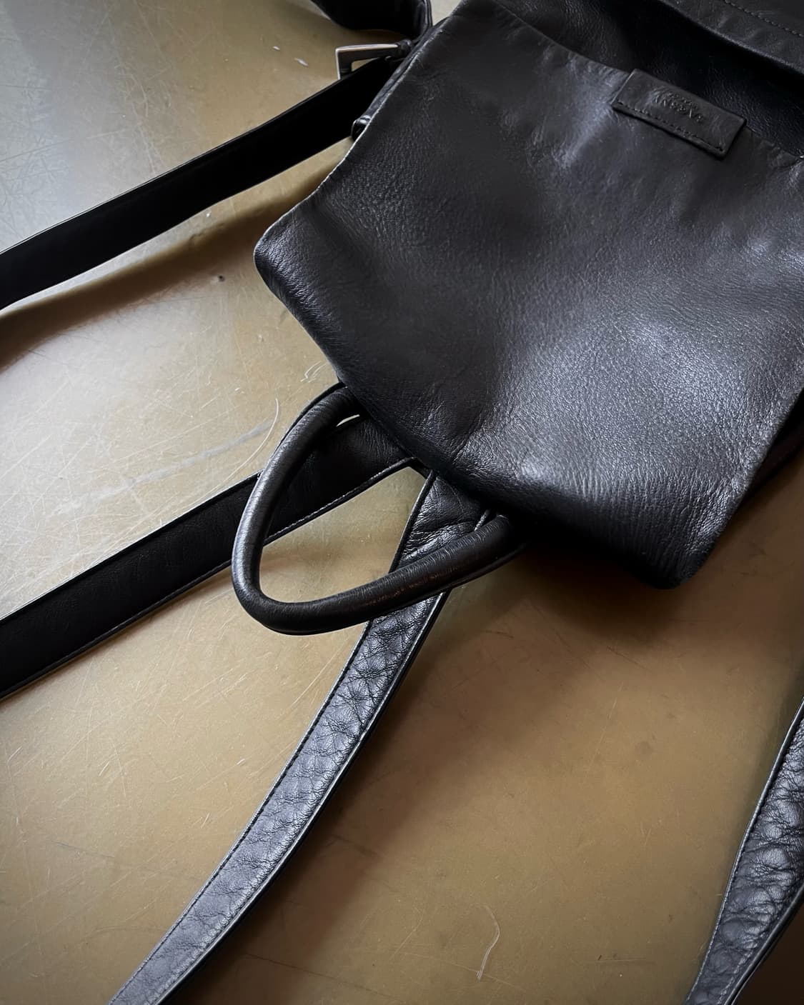 Y'SACCS Yohji Yamamoto Leather Backpack 상품이미지5