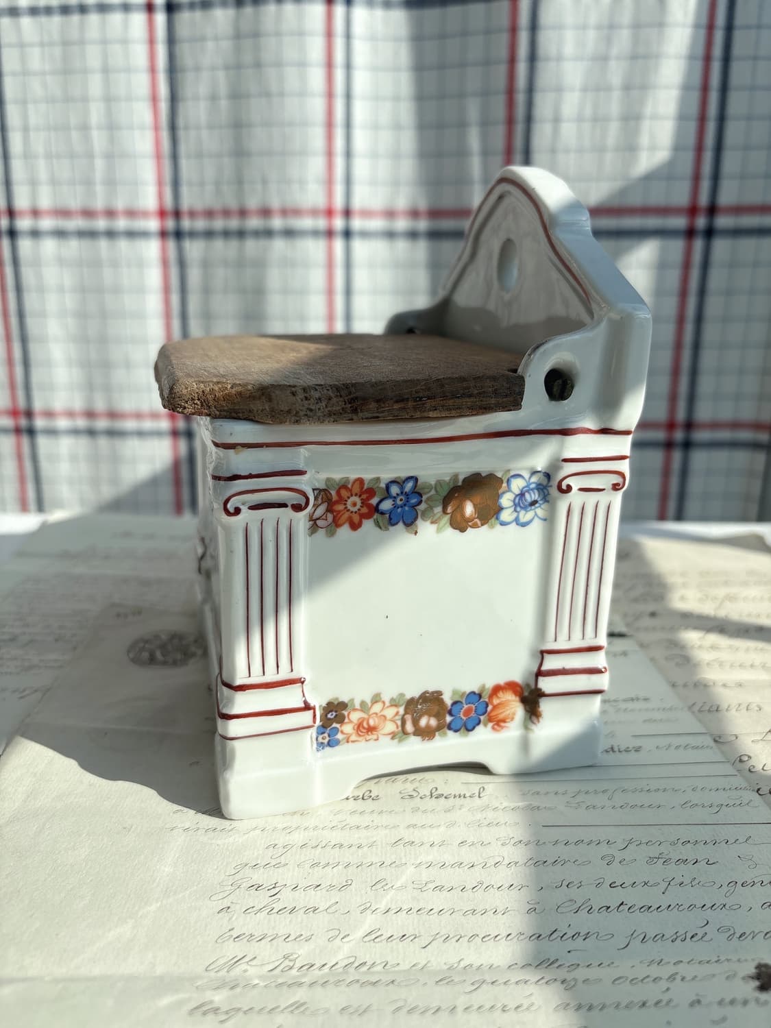 프랑스 수출용 체코 victoria 앤틱 솔트박스 상품이미지3