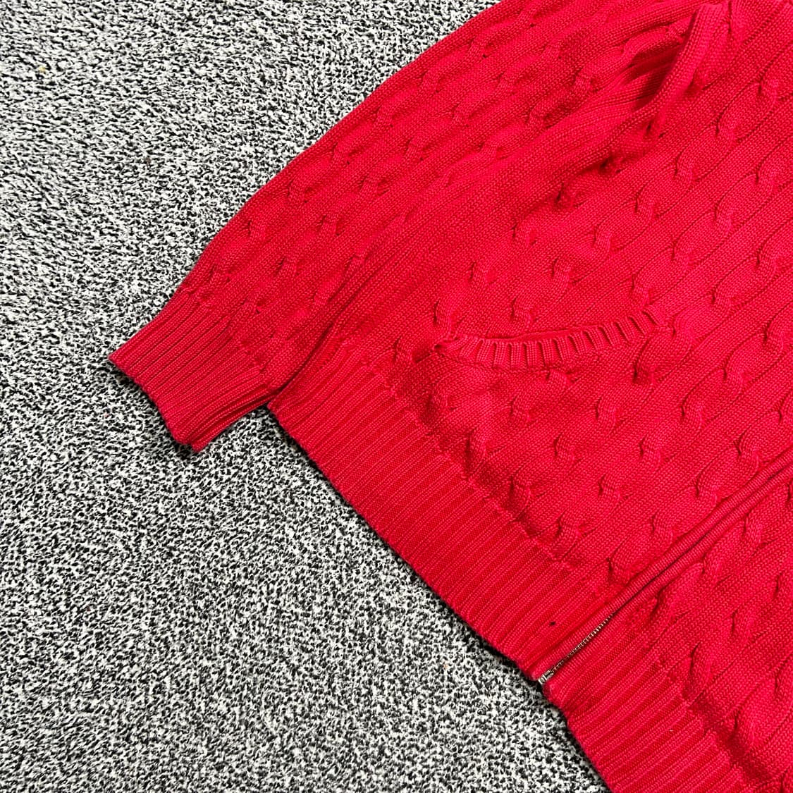 폴로(POLO RalphLauren)케이블 니트 후드집업 상품이미지3