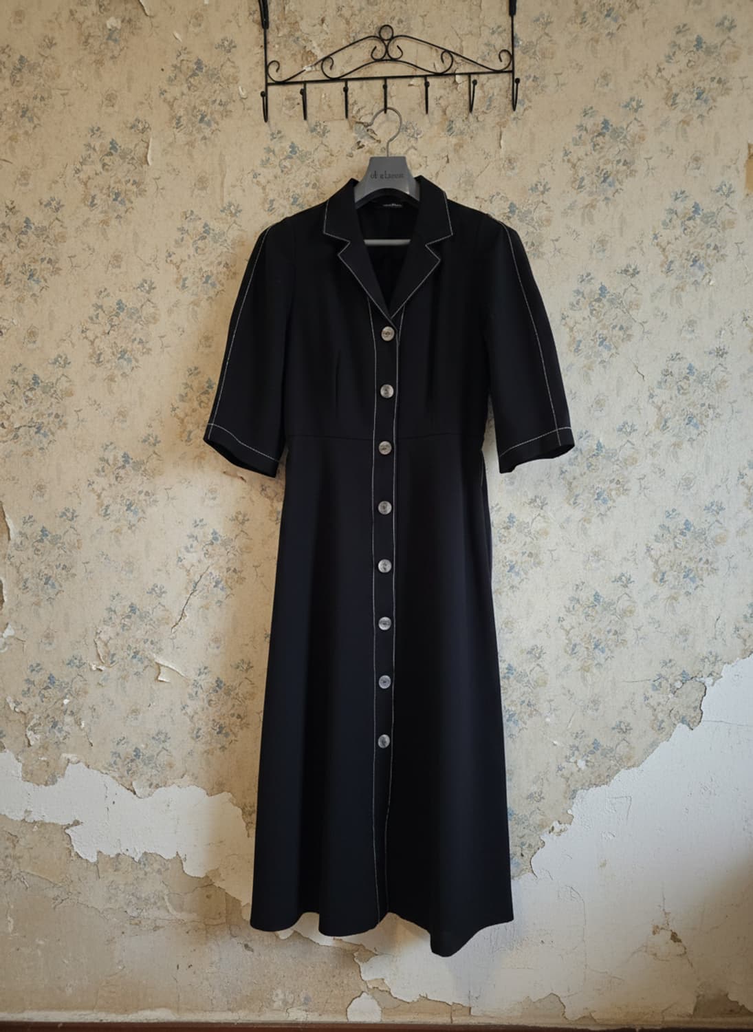 블랙 스티치 벨트 원피스 55 상품이미지2