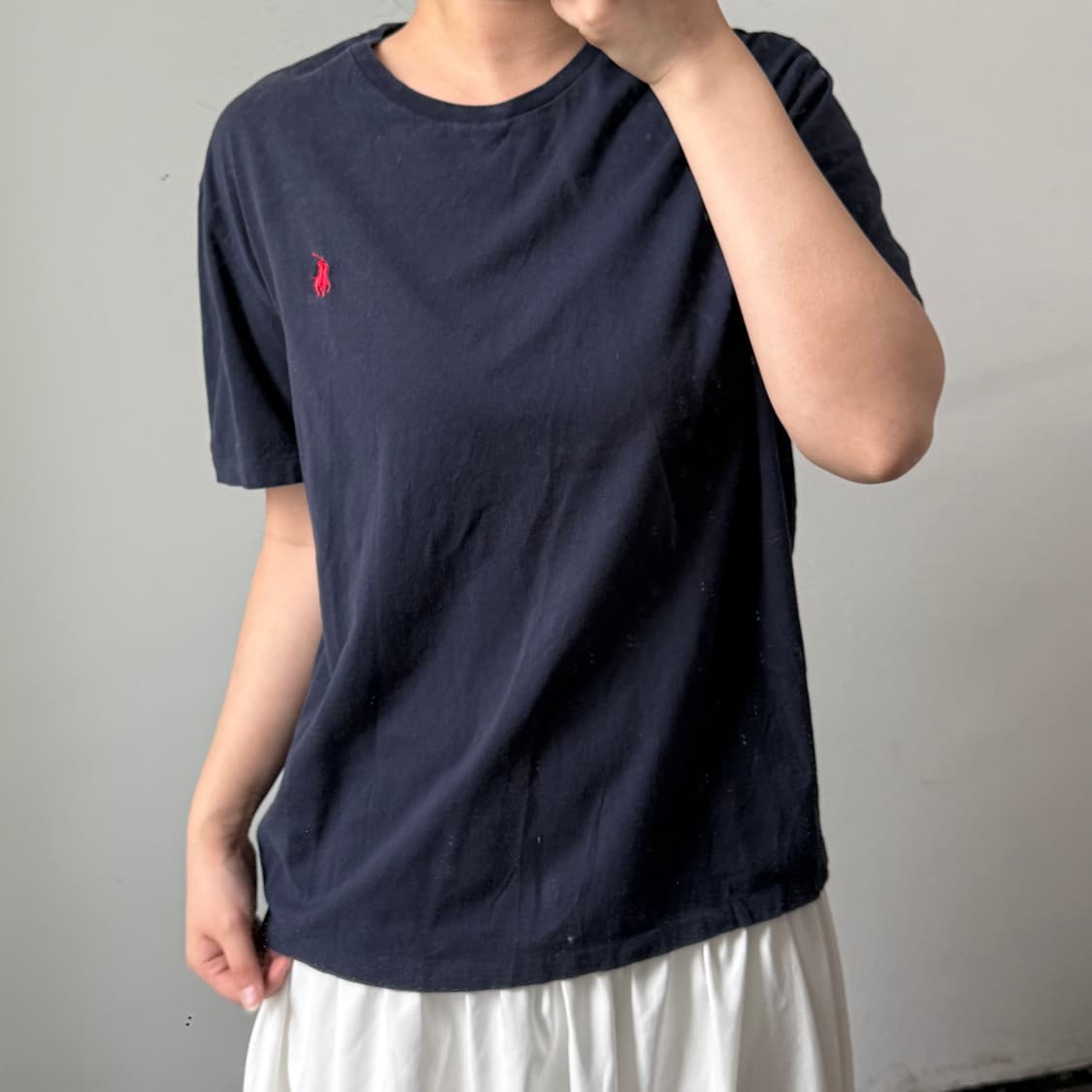 [L] 폴로 네이비 반팔 티셔츠 상품이미지1