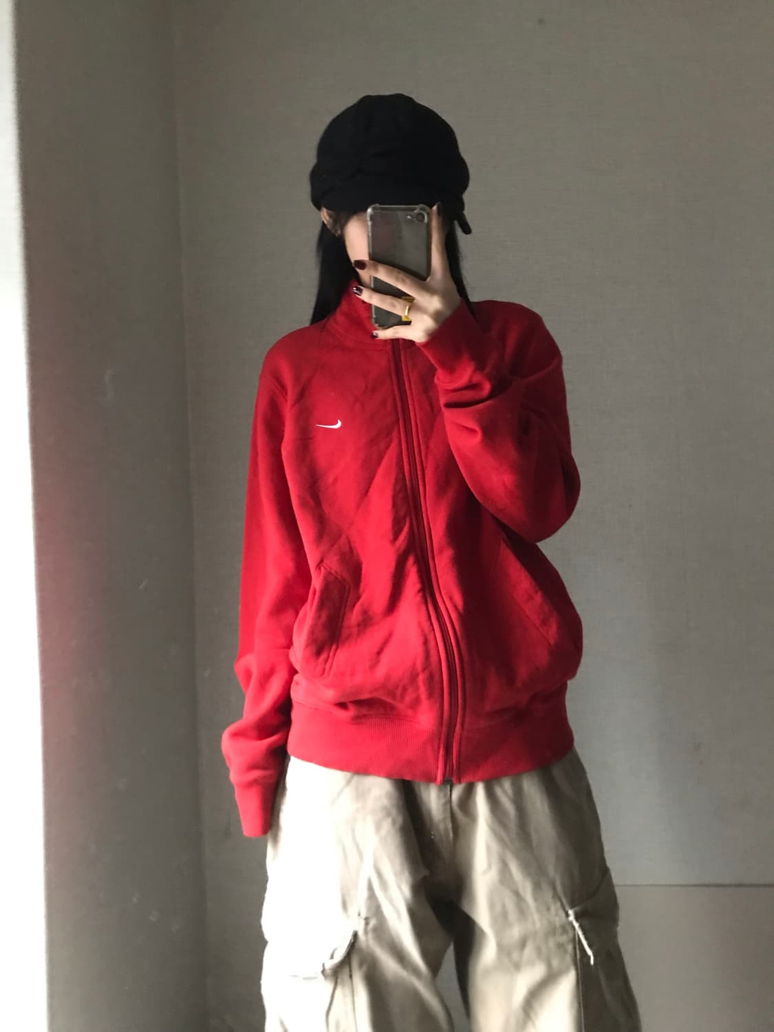 나이키 레드 면집업 상품이미지2