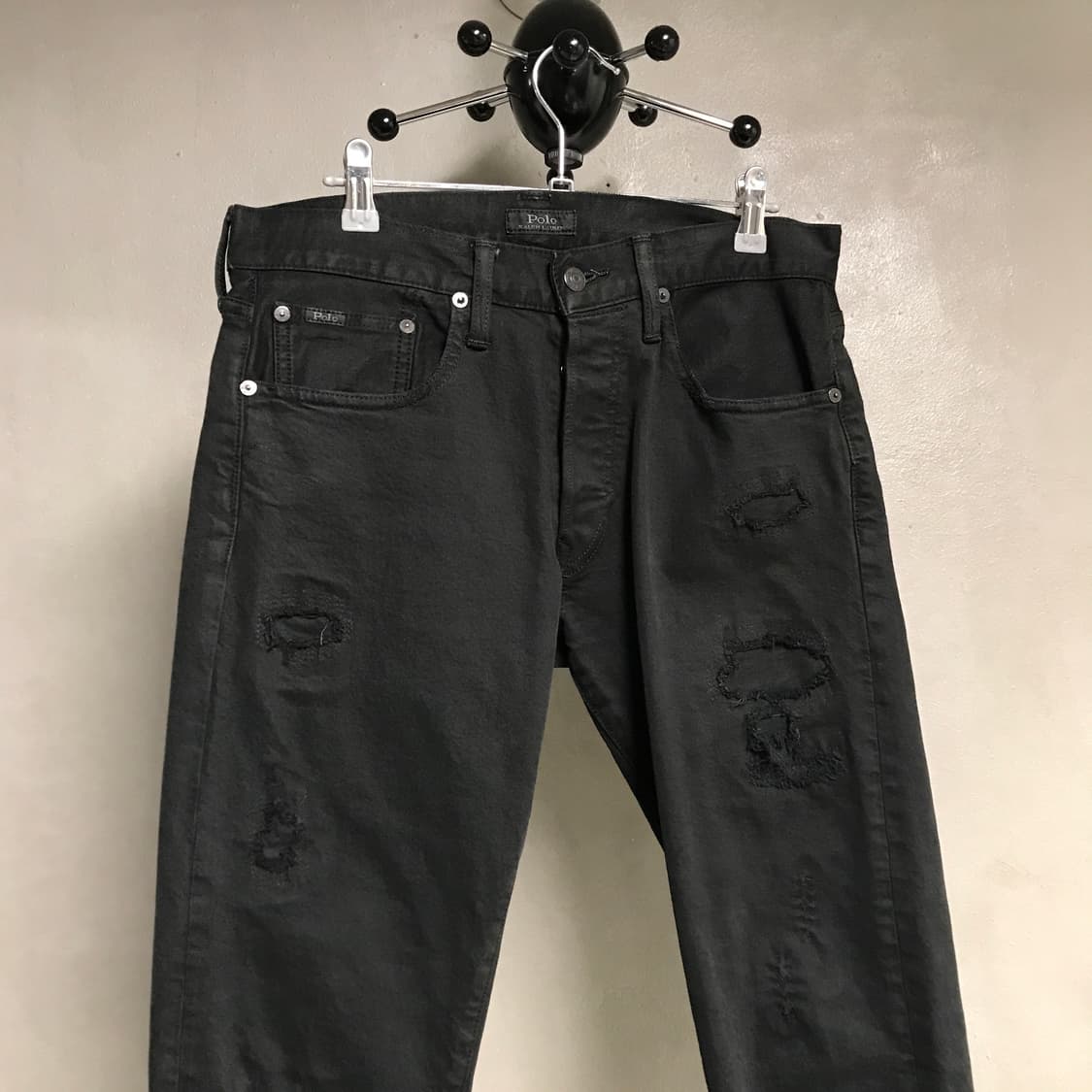 폴로 랄프로렌 코튼 팬츠 블랙 30/30 상품이미지2