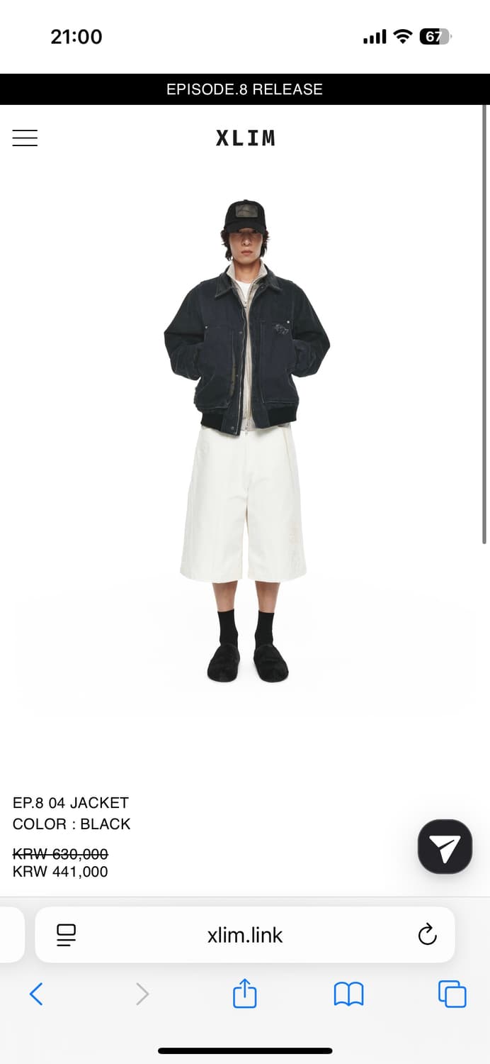 Xlim ep8 04 jacket black XL 상품이미지1