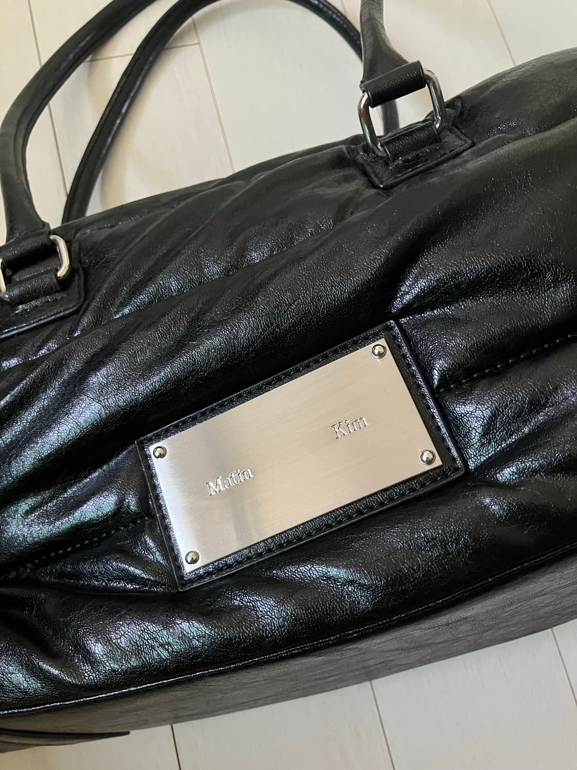 마뗑킴 포우 레더 스포티 토트 패딩백 상품이미지3