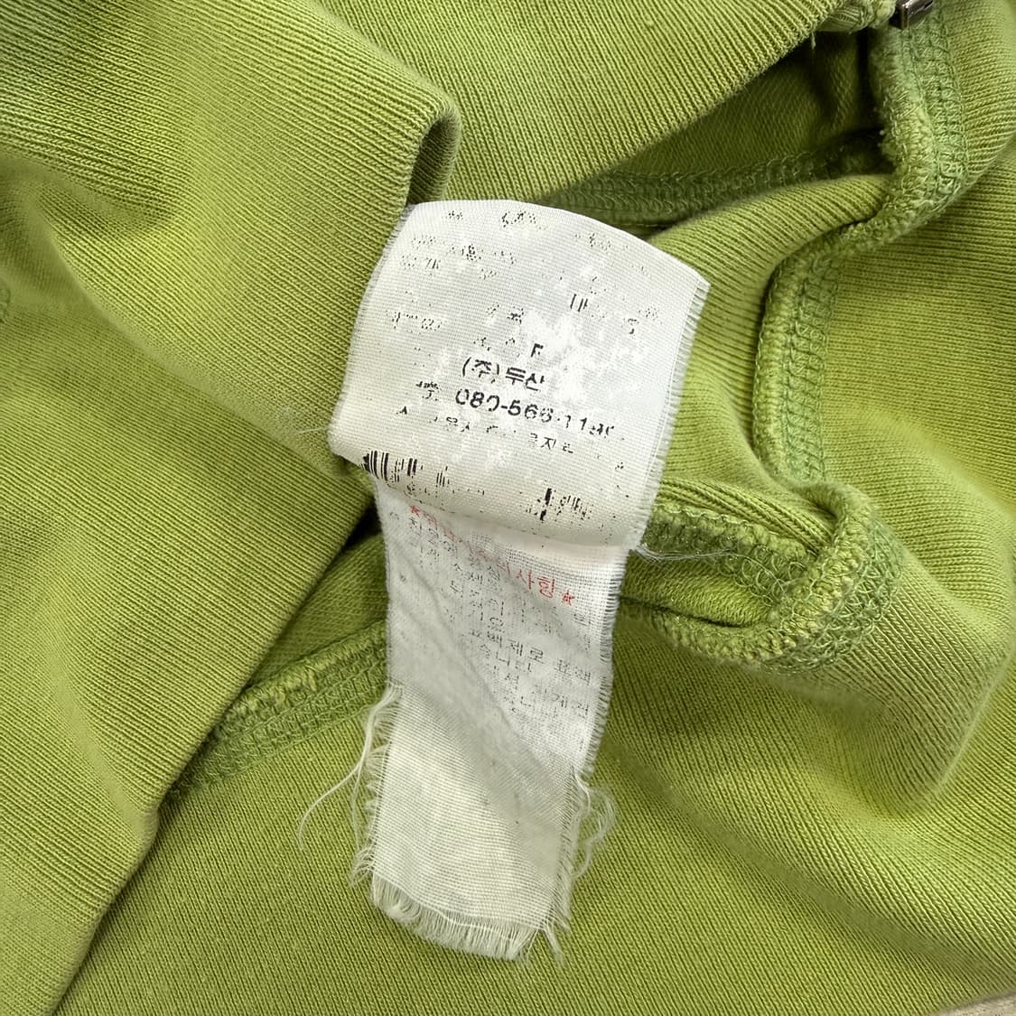 (우먼즈M)00s 폴로 랄프로렌 폴로진스 스펠아웃 후드집업티셔츠(그린) 상품이미지3