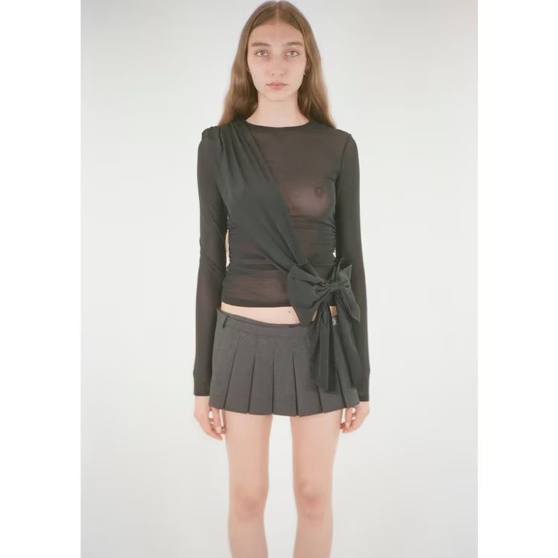 샌디리앙 Sandyliang tamago top in black 상품이미지2
