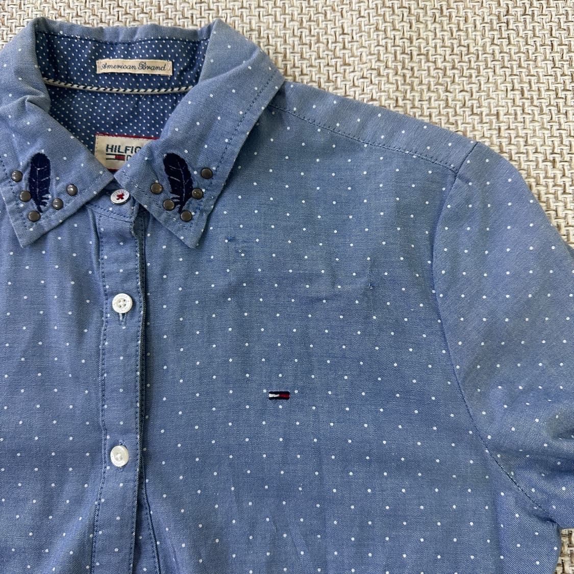 S 타미힐피거 데님 셔츠 원피스 0410D 상품이미지4