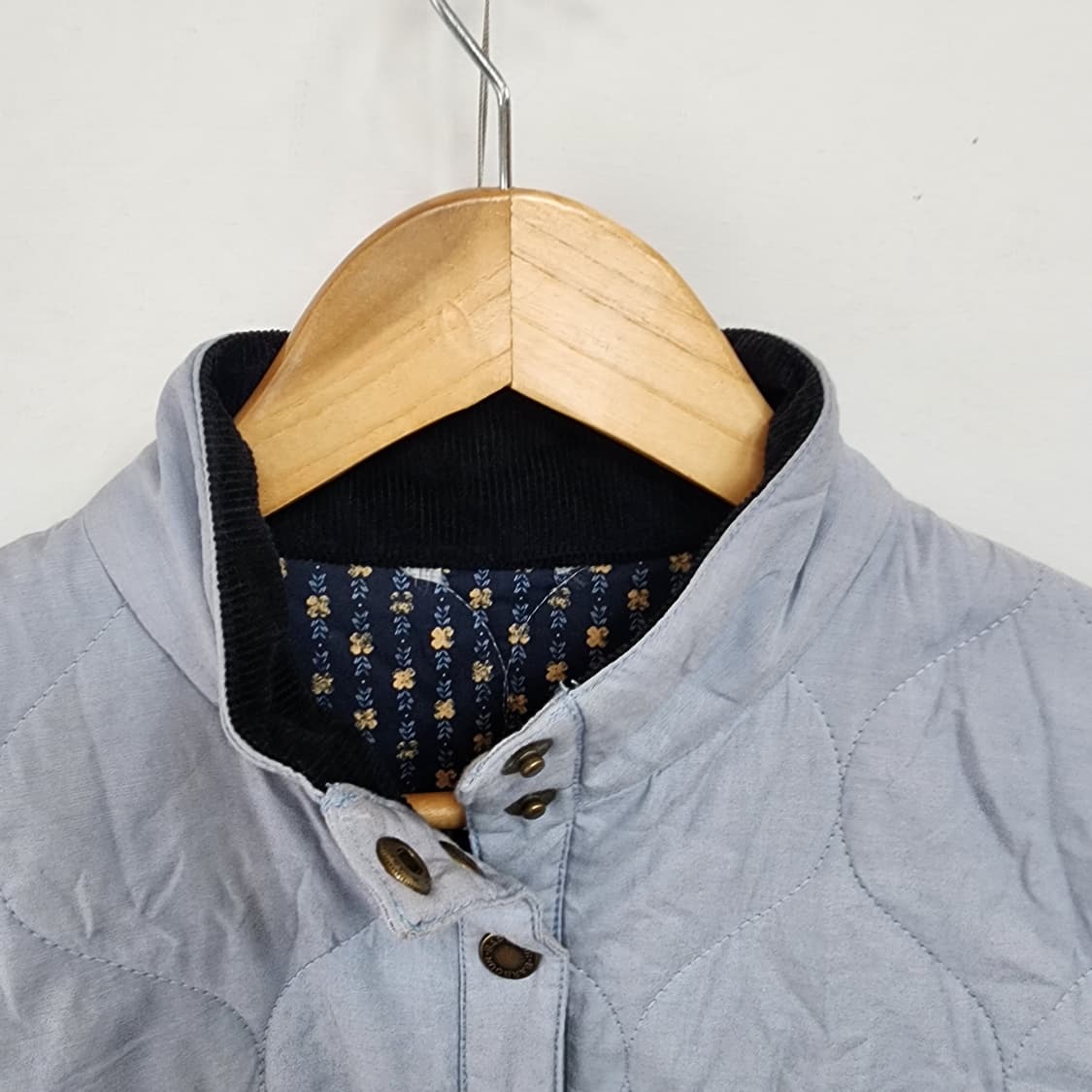 바버 퀼팅 자켓 블루 상품이미지2