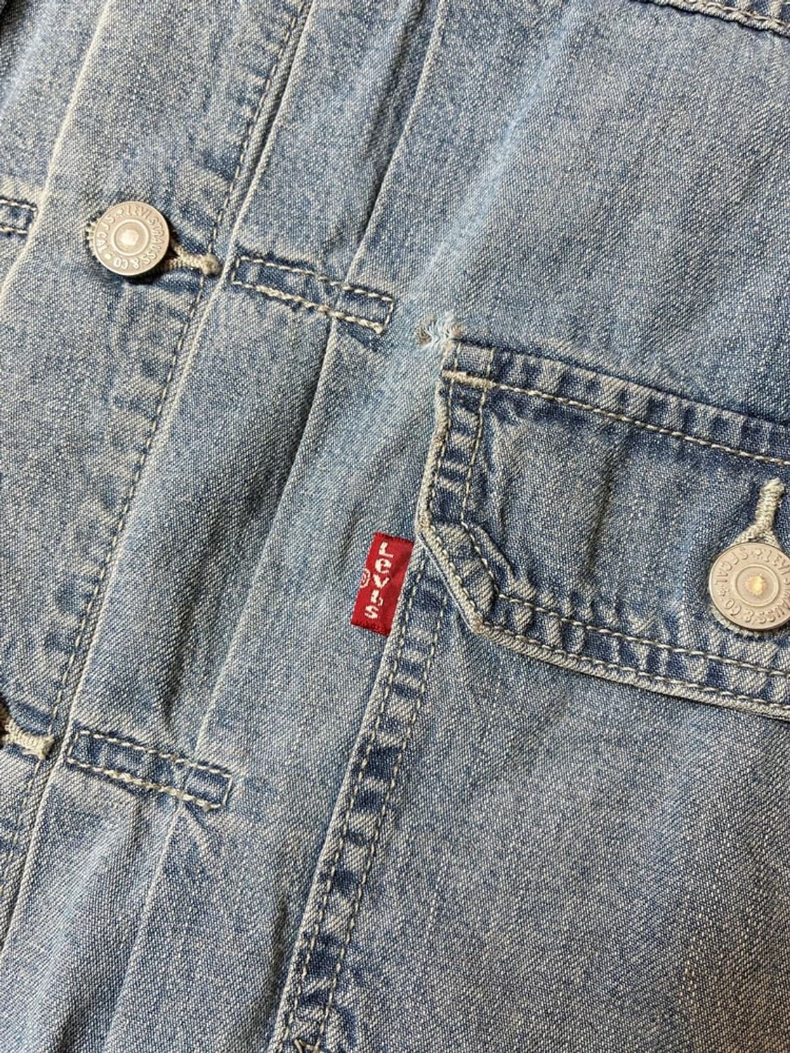 리바이스 1953 타입 2 자켓 미디움 워시 데님 트러커자켓 PN6780 상품이미지6