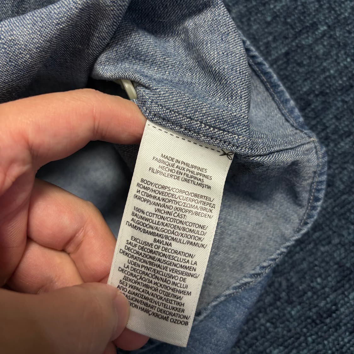 폴로 랄프로렌 클래식핏 샴브레이 셔츠 상품이미지7