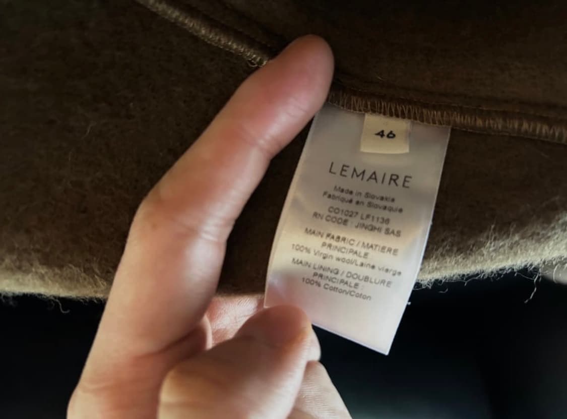 [46] 23fw 르메르 더플 코트 브라운 상품이미지5