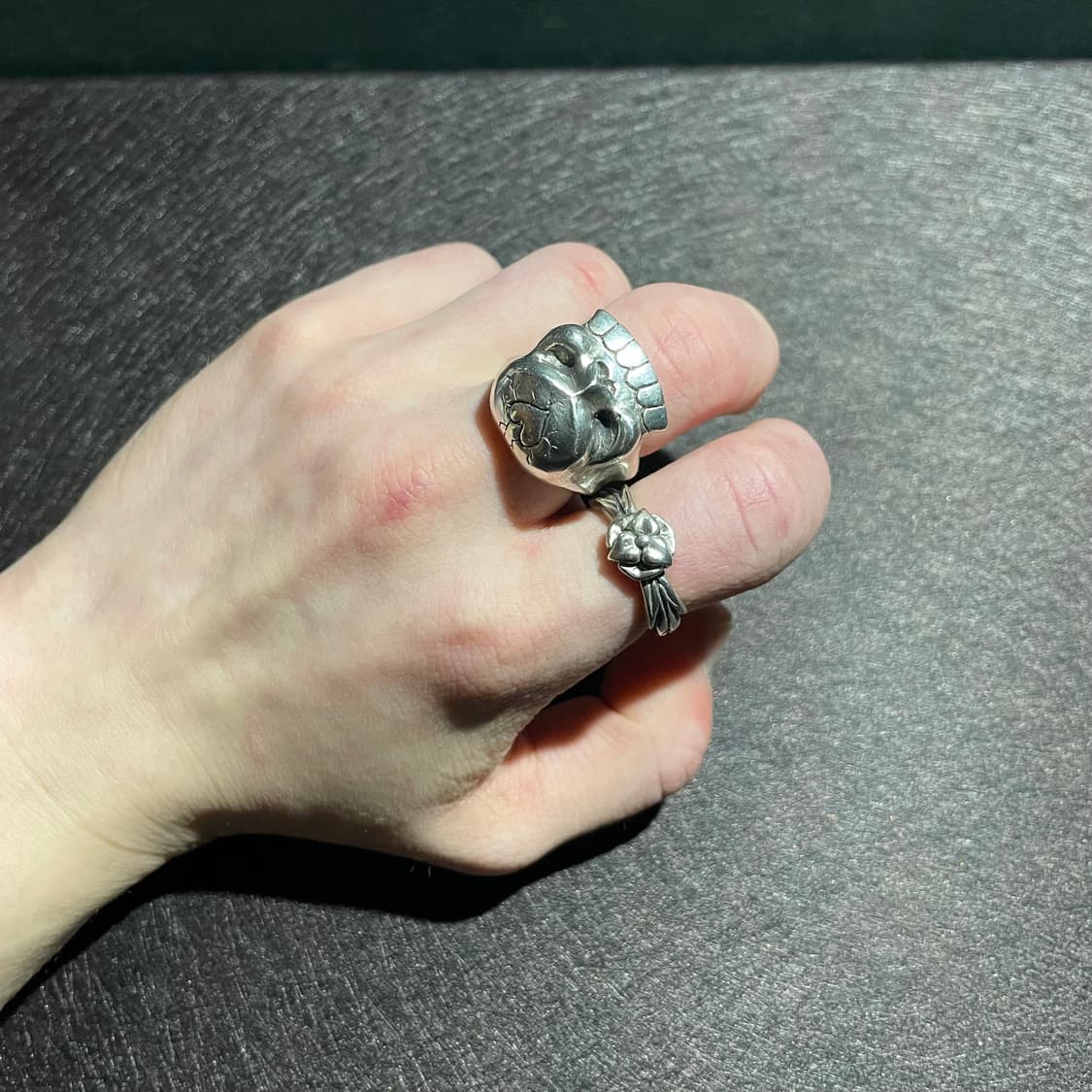 925silver skull ring 상품이미지4