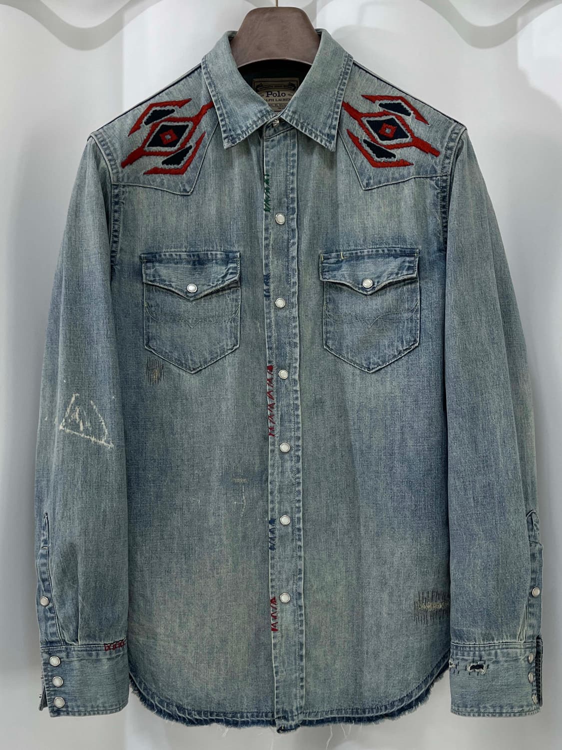 폴로 랄프로렌 리페어 콘초 아즈텍 사우스 웨스턴 데님 셔츠 상품이미지1