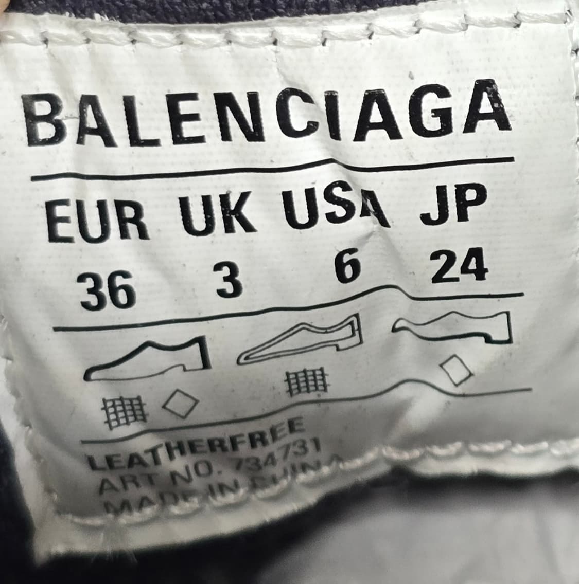 발렌시아가 3xl 스니커즈 신발 36사이즈 판매 상품이미지8