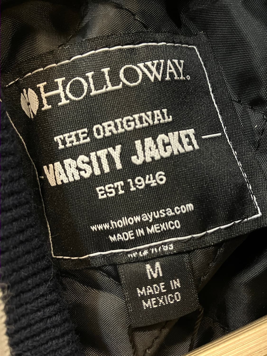 홀로웨이 바시티 자켓 네이비 M #csz3543 상품이미지3