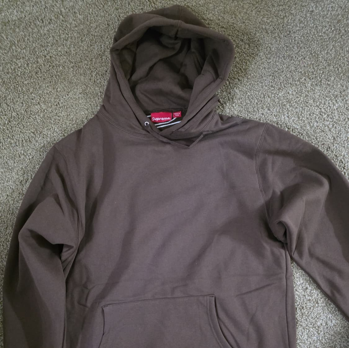 24FW 슈프림 새틴 아플리케 후드티 상품이미지2