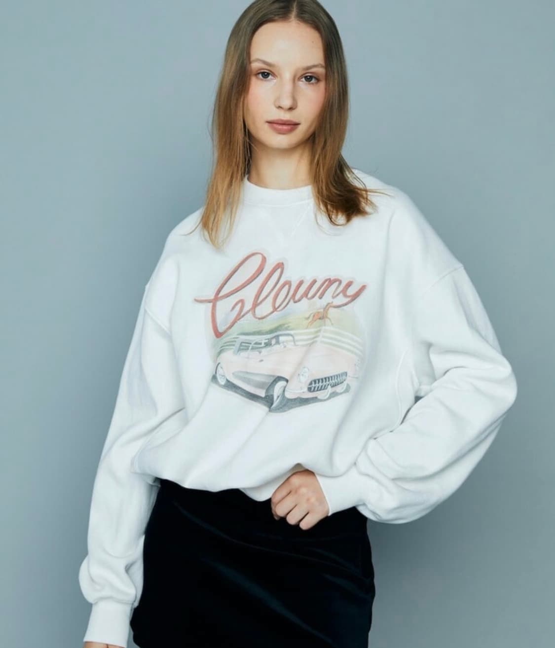 글로니 모토 빈티지 맨투맨 상품이미지1