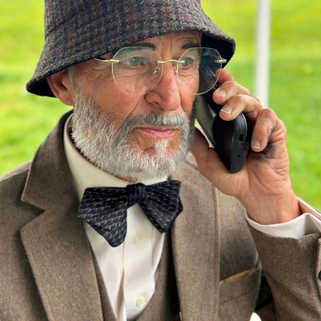 해리스 트위드 울 버킷햇 모자 L 상품이미지6