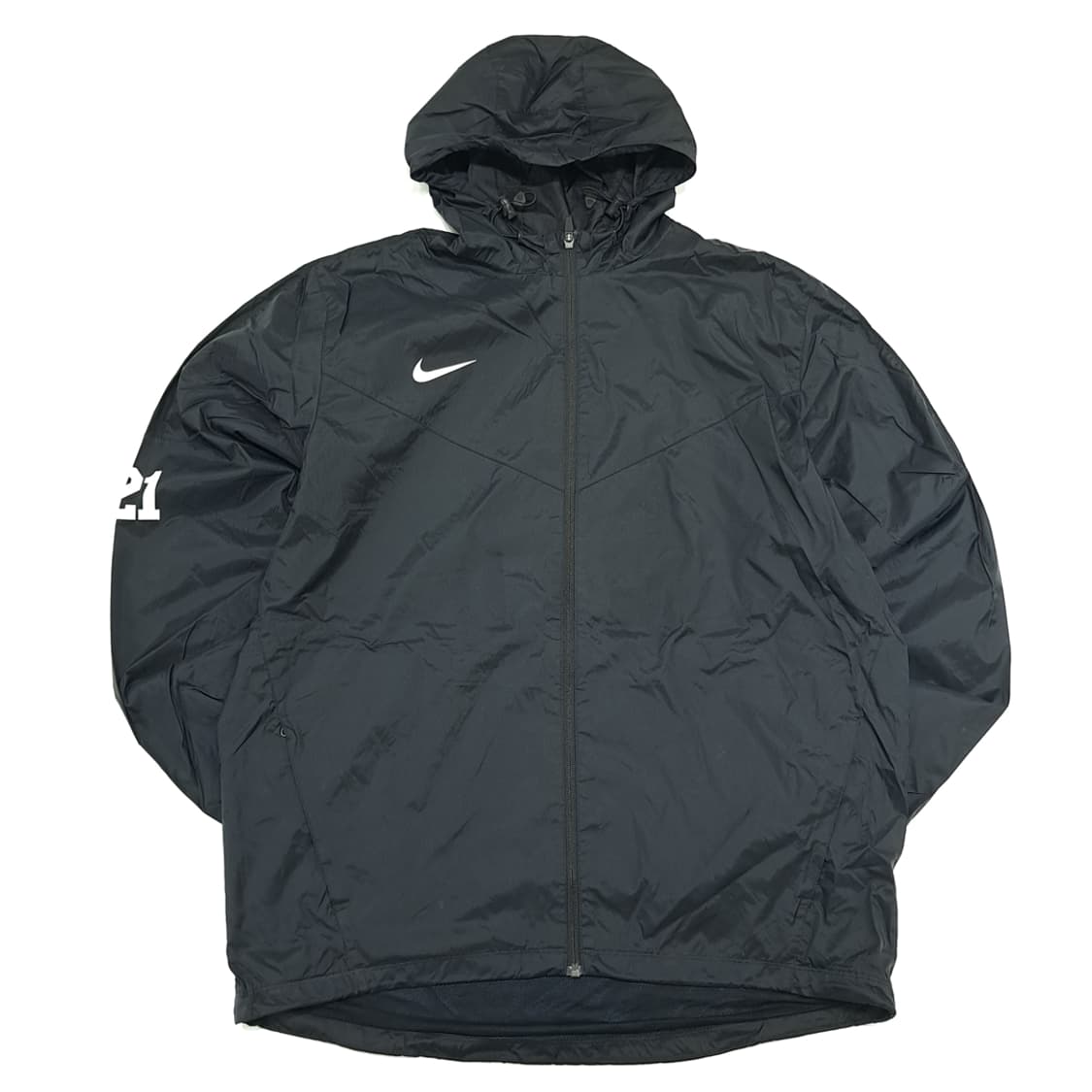 CN777 XL 나이키 풋볼 팀 블랙 원드브레이커 바람막이 자켓 점퍼 상품이미지1
