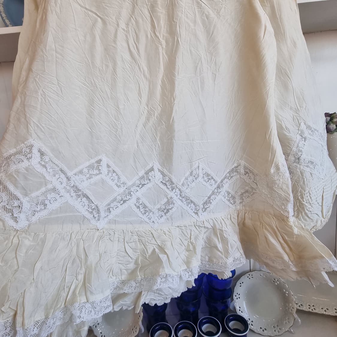 실크 레이스 러플 블라우스 상품이미지7