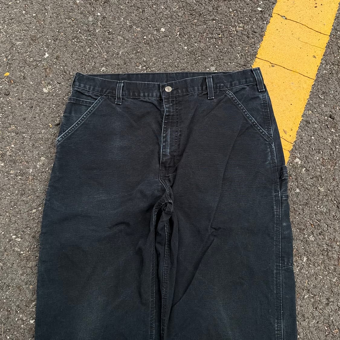 OG 칼하트 B11 BLK 싱글니 카펜터 팬츠 상품이미지2