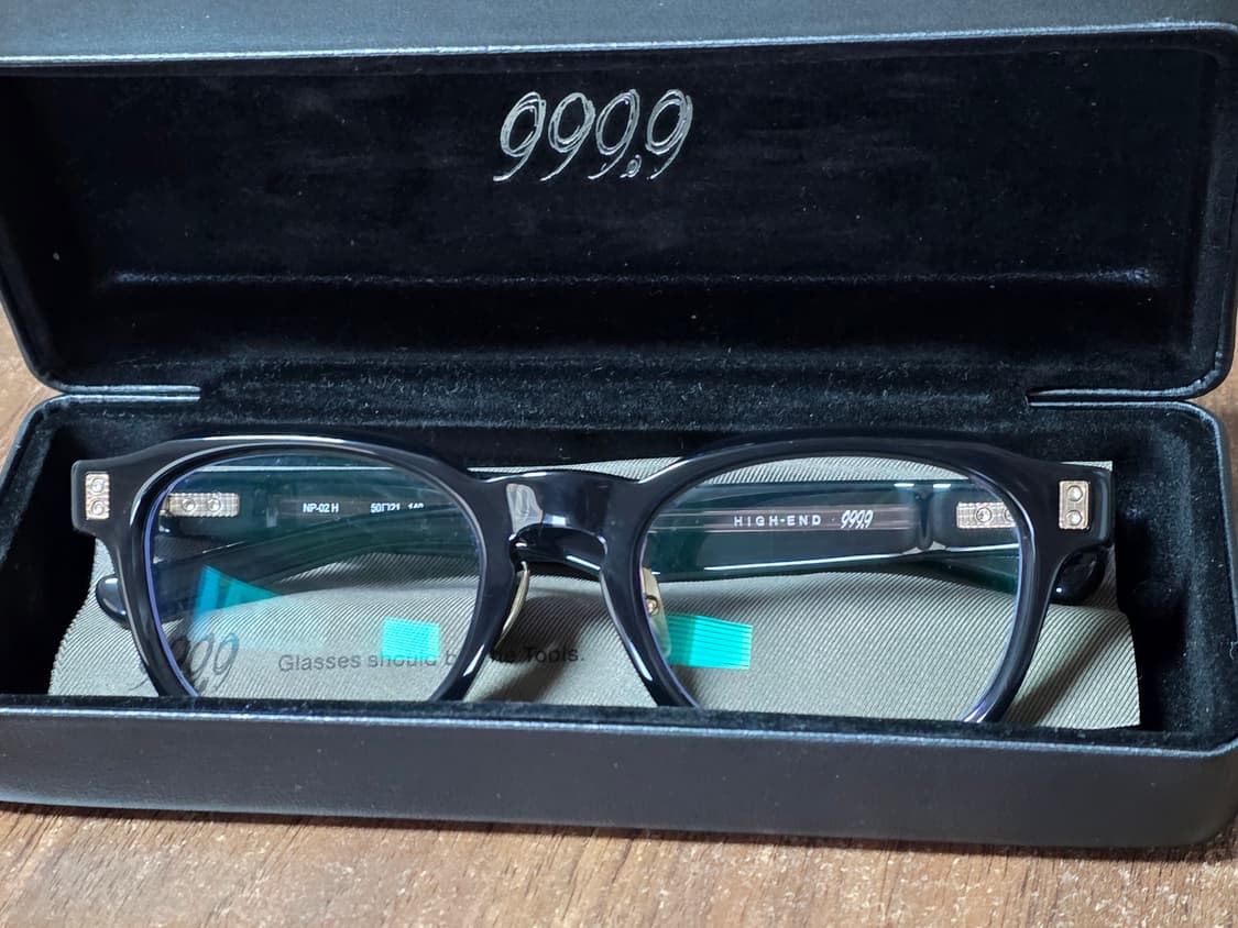 포나인즈 하이엔드 np-02h 검정 뿔테 999.9 상품이미지2
