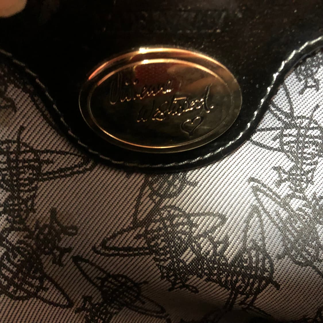 비비안웨스트우드 빈티지 애나벨 보부상 빅 로고 골드 토트백 가방 상품이미지8