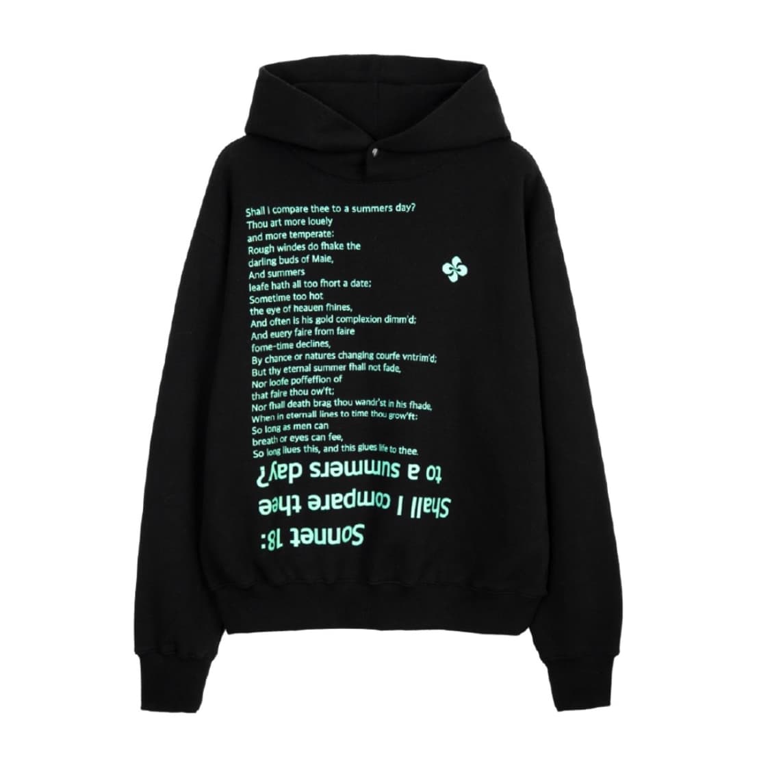 [택포] SONNET 18 HOODIE BLACK 상품이미지2