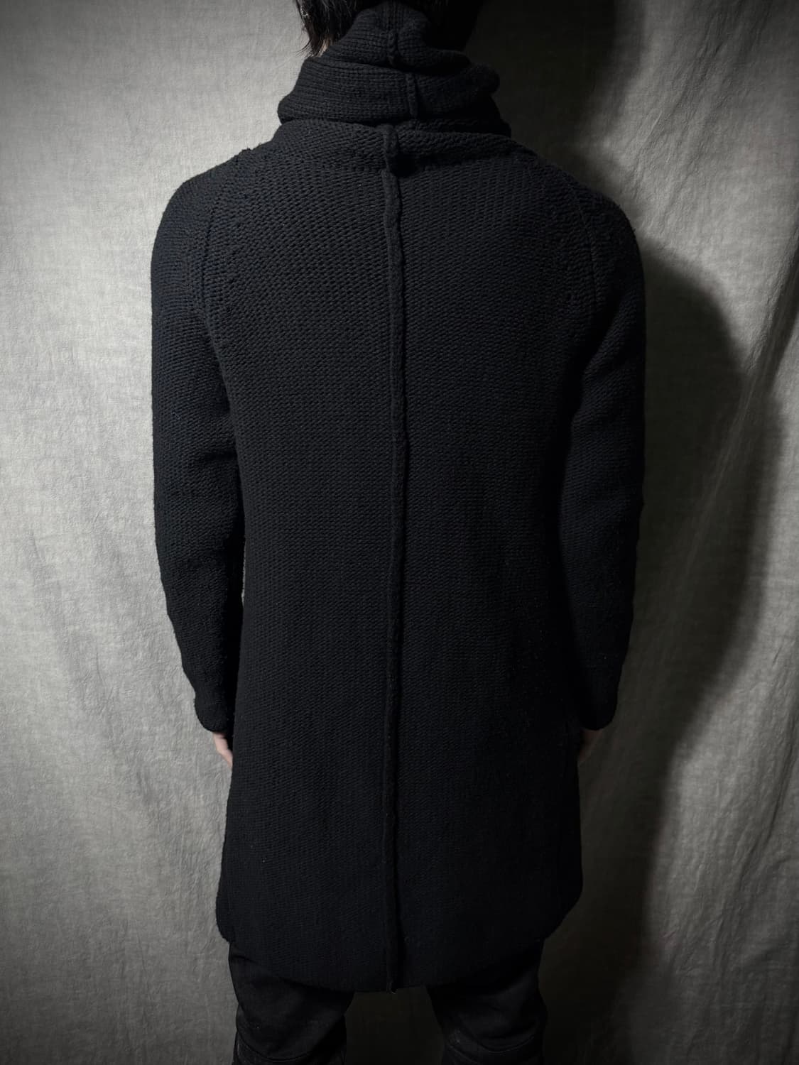 Forme d'Expression Shawl Collar Knit Coa 상품이미지2