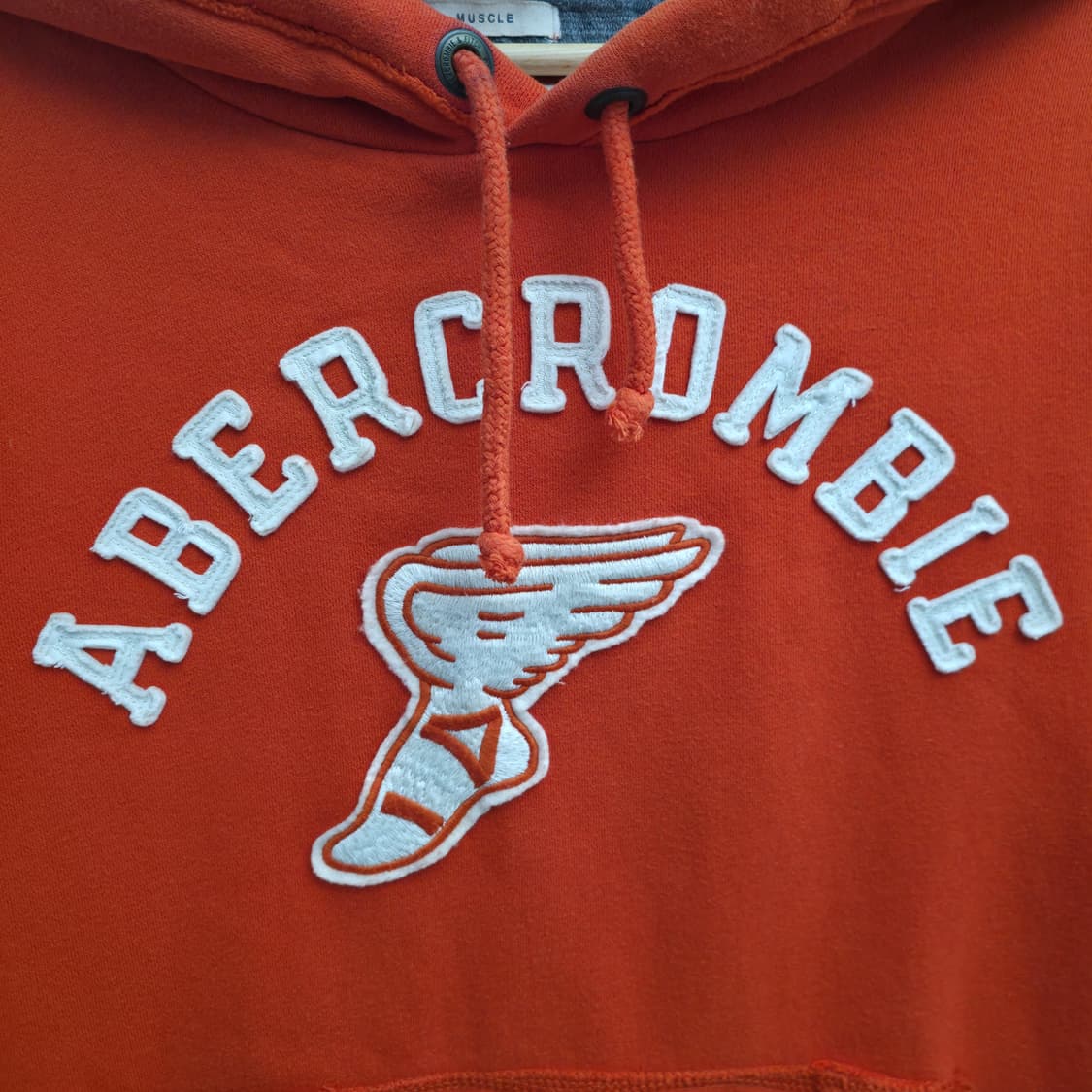 [L] 아베크롬비 오렌지 후드티 상품이미지4